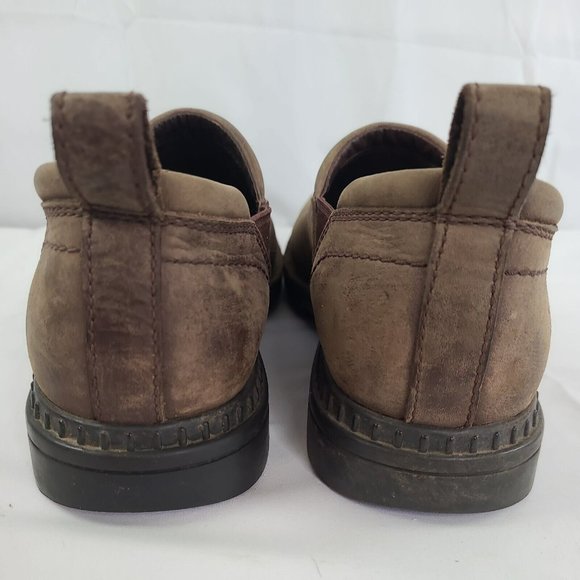 UGG Australia Dyersville Brown Sheepskin Leather Slip On Loafers Shoes Mens 11 - Picture 4 of 10